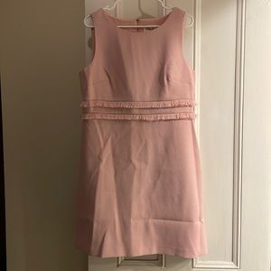 Adorable semi form fitting midi pink dress
